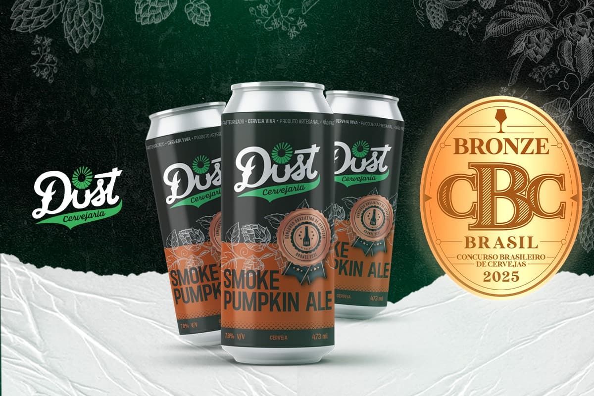 Dust Cervejaria conquista bronze no Concurso Brasileiro de Cervejas 2025 com a Smoke Pumpkin!